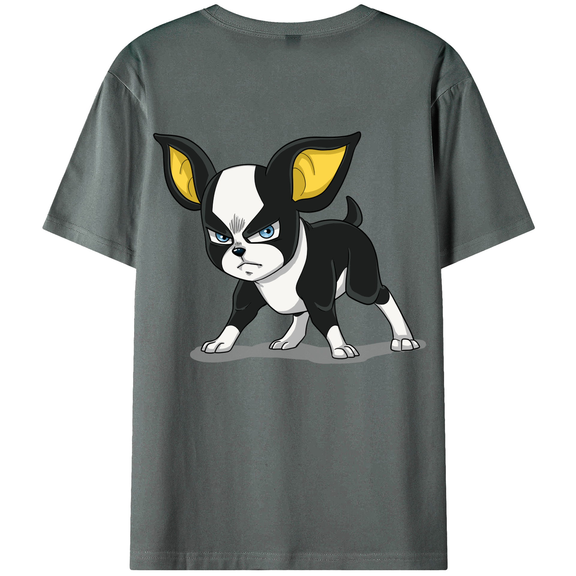 （画像用） ジョジョの奇妙な冒険 イギー JoJo's Bizarre Adventure Iggy 綿100％半袖Tシャツ（背面プリント）